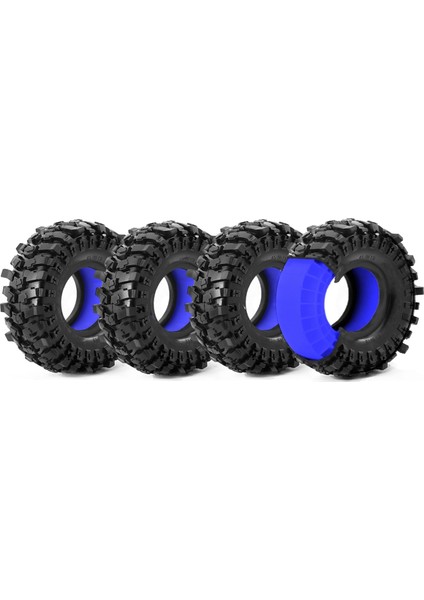 Uzaktan Kumandalı Araba Tekerlek Lastikleri Yüksek Kaliteli Silikon Lastikler Mavi (Yurt Dışından) indirimleri