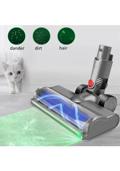 Dyson V6 DC58 DC59 DC62 DC72 DC74 Elektrikli Süpürgeler Için Uyumlu Başlık Temizleyici Sert Zemin Halıları Için Başlık Yedek Parçası (Yurt Dışından)