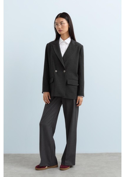 Kılıç Yaka Blazer Ceket Füme fiyatları