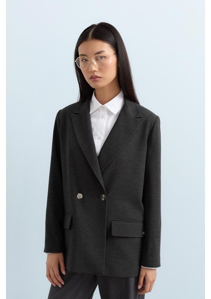 Kılıç Yaka Blazer Ceket Füme modelleri