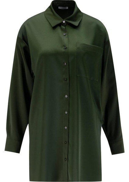 Basic Gömlek 24KD9240 Haki
