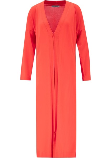Basic Uzun Hırka 24KD2003 Kırmızı