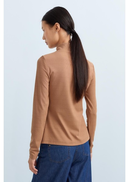 Yarım Balıkçı Bluz Camel fırsatları