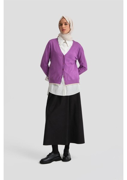 Hırka 24Kd2402 Mor