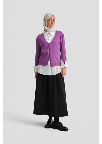 Hırka 24Kd2402 Mor