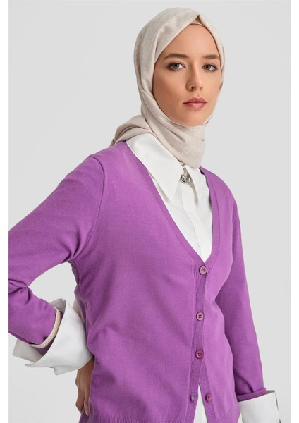 Hırka 24Kd2402 Mor