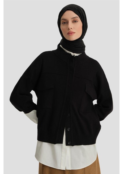 Hırka 24KD4206 Siyah