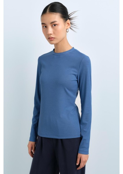 Sıfır Yaka Bluz Indigo fiyatları