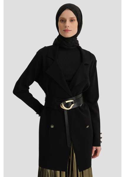 Triko Ceket 24KD2006 Siyah modelleri