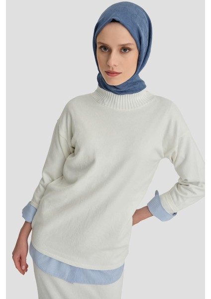 Basic Triko Takım 24KD4222 Ekru modelleri