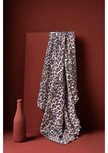 Kadın Leoparlı Bürümcük Eşarp