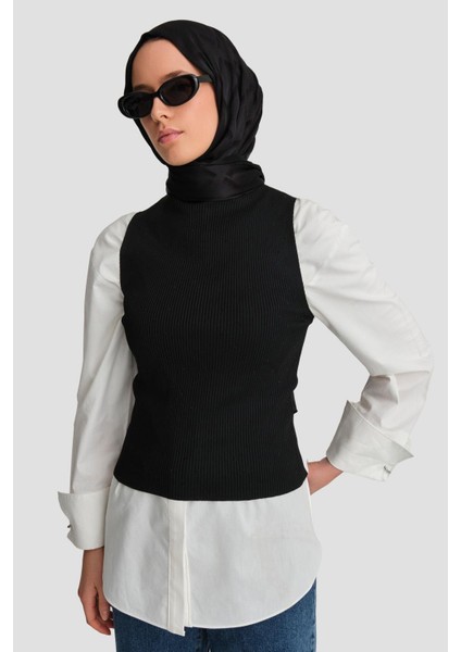 Taşlı Triko 24KD2807 Siyah modelleri