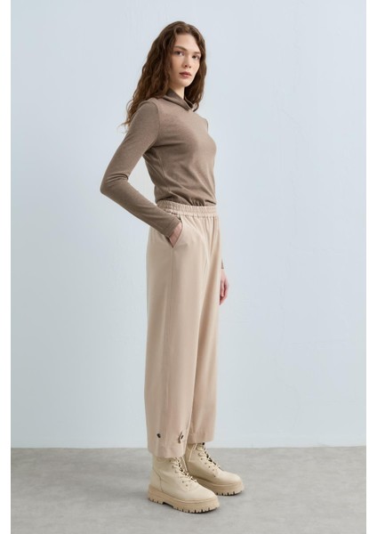 Paçası Düğmeli Pantolon Taş fiyatları