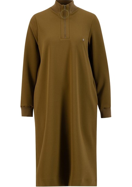 Sweat Tunik ORTD412 Yağ Yeşili