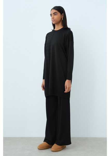 Rayon Bol Pantolon Siyah fırsatları