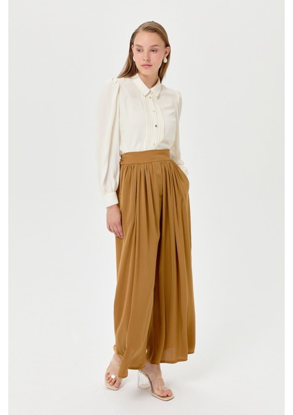 Etek Pantolon Camel modelleri