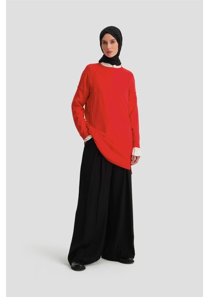 Triko Tunik 24KD2002 Kırmızı