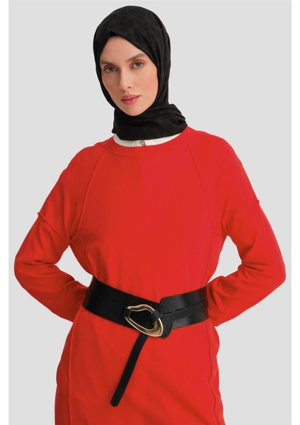 Triko Tunik 24KD2002 Kırmızı