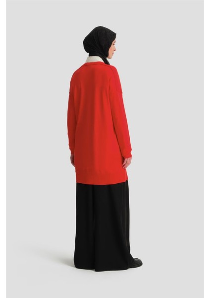 Triko Tunik 24KD2002 Kırmızı