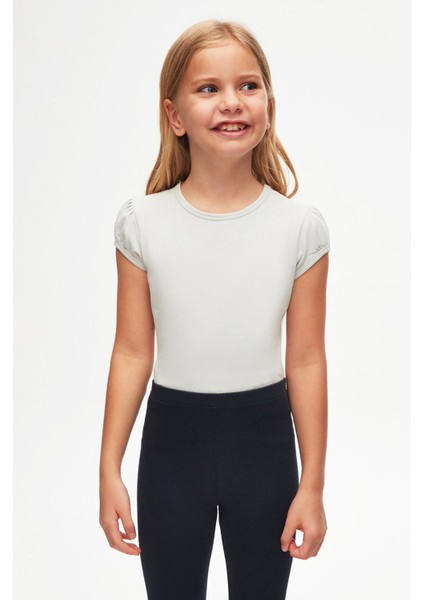 Koyu Lacivert Basic Kız Çocuk Diz Altı Tayt Kapri fiyatları