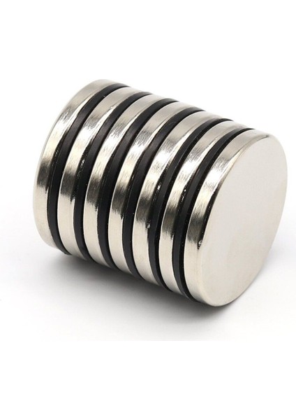 Çap 40MM x Kalınlık 5mm Neodyum Mıknatıs, Yuvarlak Süper Güçlü Magnet