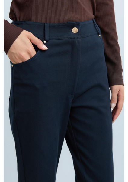 Dinamik 5 Cepli Dar Paça Gabardin Pantolon Lacivert modelleri