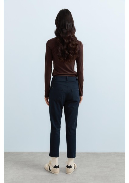 Dinamik 5 Cepli Dar Paça Gabardin Pantolon Lacivert fırsatları