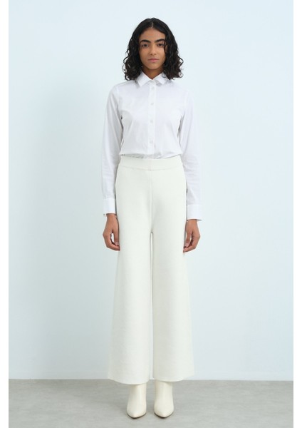 Comfort Triko Pantolon Ekru