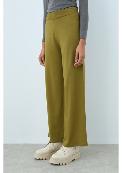 Rayon Bol Pantolon Olive fiyatları