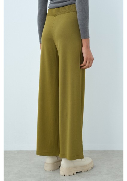 Rayon Bol Pantolon Olive modelleri