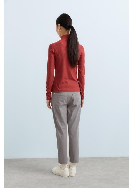 Dinamik 5 Cepli Dar Paça Gabardin Pantolon Gri fırsatları