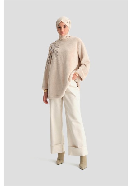 Nakış Detaylı Peluş Tunik 24K4304 Aytaşı fiyatları
