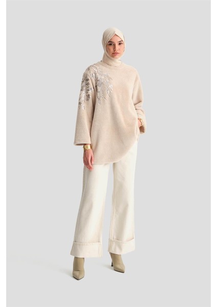 Nakış Detaylı Peluş Tunik 24K4304 Aytaşı modelleri
