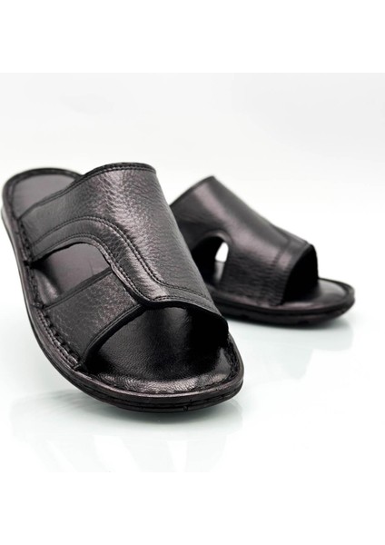 Gerçek Deri Erkek Terlik Hafif Terlik Deri A. Şır Siyah fiyatları