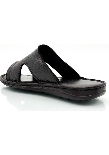 Gerçek Deri Erkek Terlik Hafif Terlik Deri A. Şır Siyah fırsatları