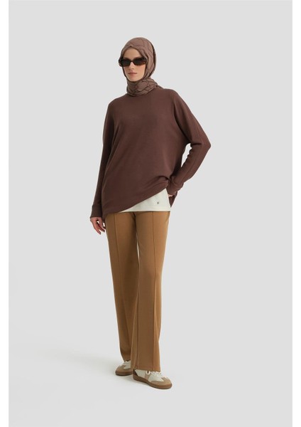 Yarasa Kol Tunik 24KD4225 Acı Kahve
