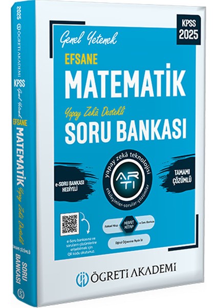 2025 KPSS Genel Yetenek Efsane Matematik Tamamı Çözümlü Soru Bankası