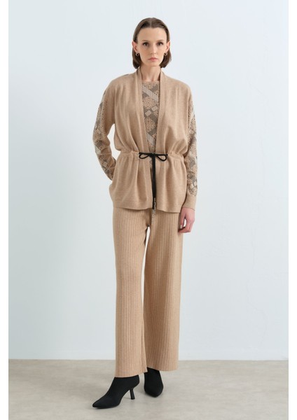 Triko Pantolon Ceket Takım Bej fiyatları