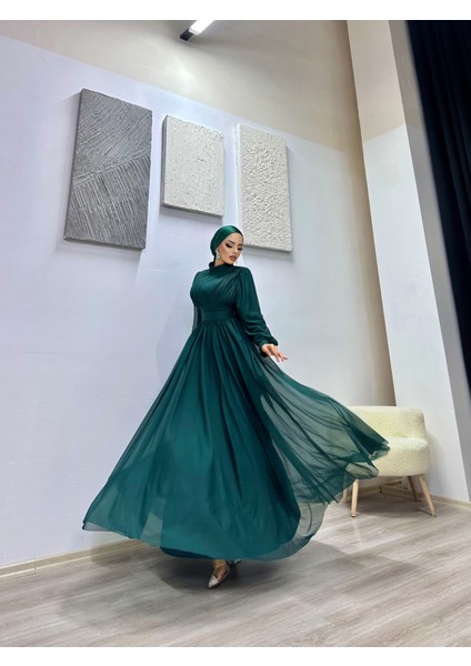 Plume Kruvaze Tül Şifon Abiye fiyatları