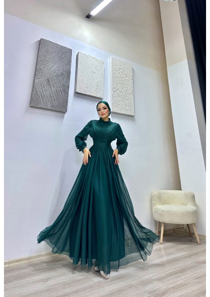 Plume Kruvaze Tül Şifon Abiye fırsatları