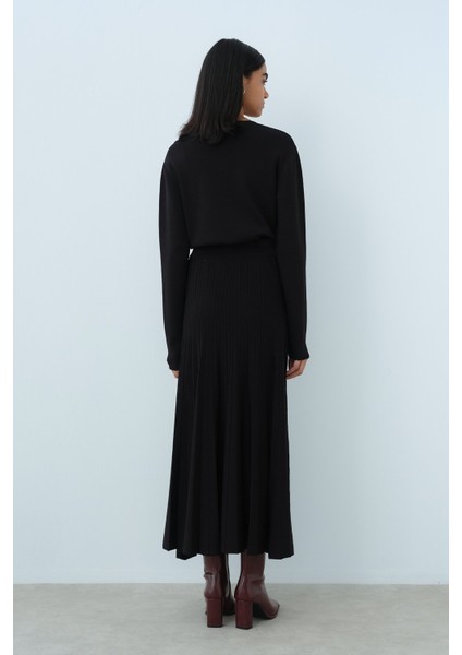 Triko Etek Bluz Takım Siyah modelleri