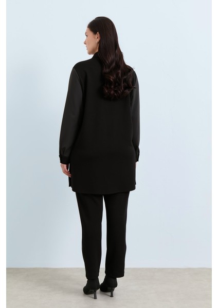 Rahat Kalıp Pantolon Tunik Takım Siyah fırsatları