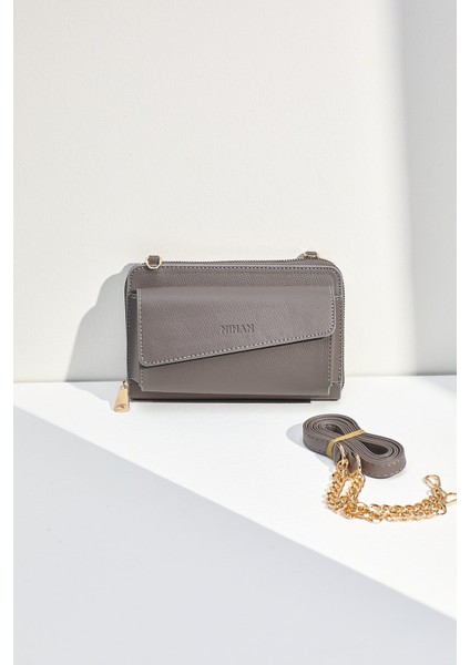 Tek Gözlü Çanta Gri