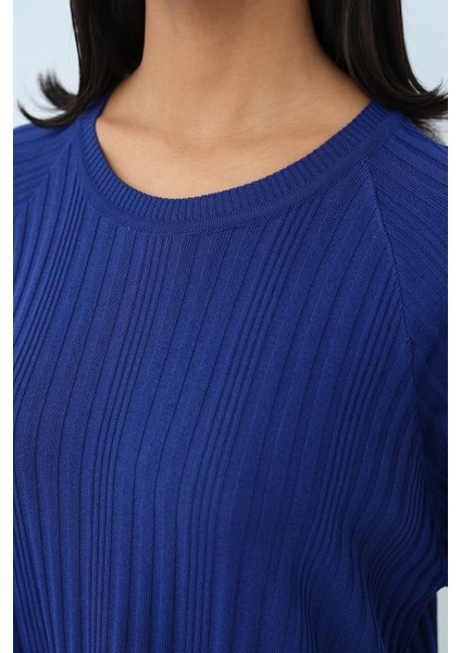 Fitilli Rayon Elbise Saks modelleri