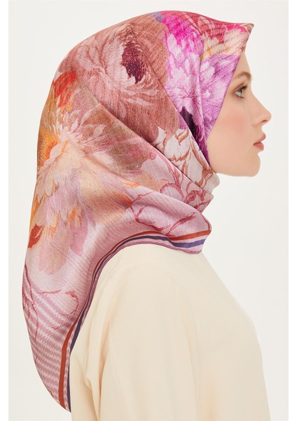 Çiçek Desenli Sura Saf İpek Eşarp 9220D 51 fiyatları