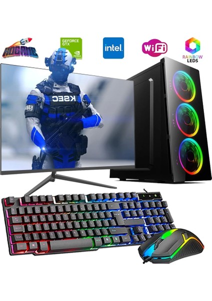 Intel I5 3n 16GB 1tb SSD 4gb GTX1050TI 21.5" Monitörlü Oyun Bilgisayarı