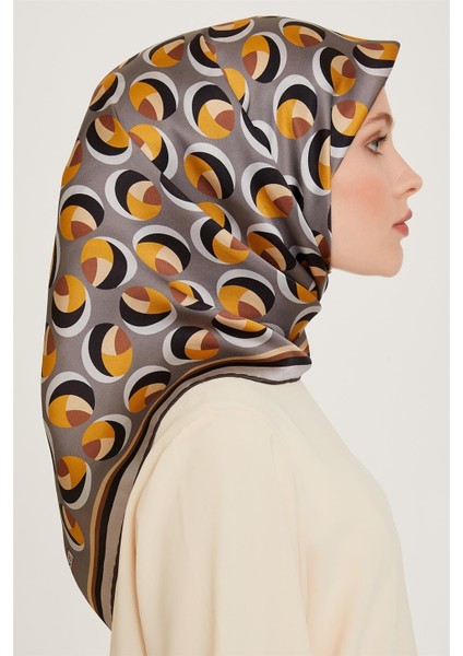 Geometrik Desenli Sura Saf İpek Eşarp 9219D 05 36 fiyatları