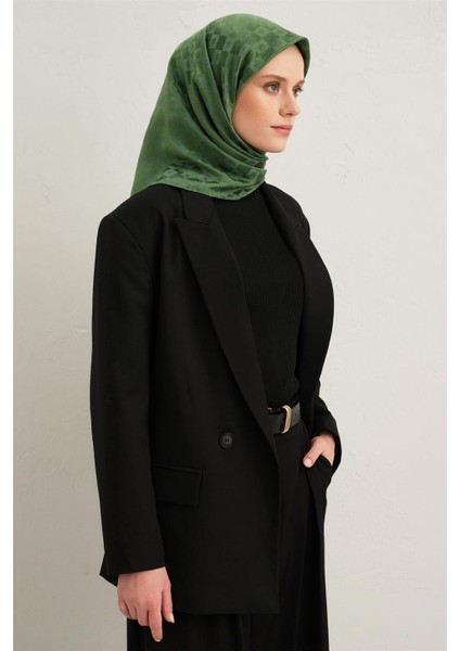 Jakarlı Ipek Pamuk Eşarp 249917