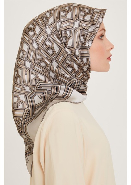 Klasik Desenli Sura Saf İpek Eşarp 9213D 34 fiyatları