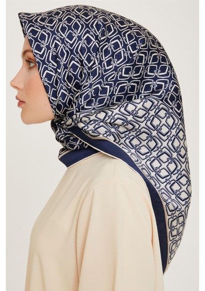 Klasik Desenli Sura Saf İpek Eşarp 9248D 80 81 modelleri